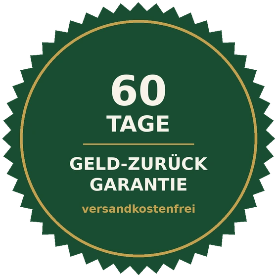 60 Tage Geld-zurück-Garantie des Anbieters
